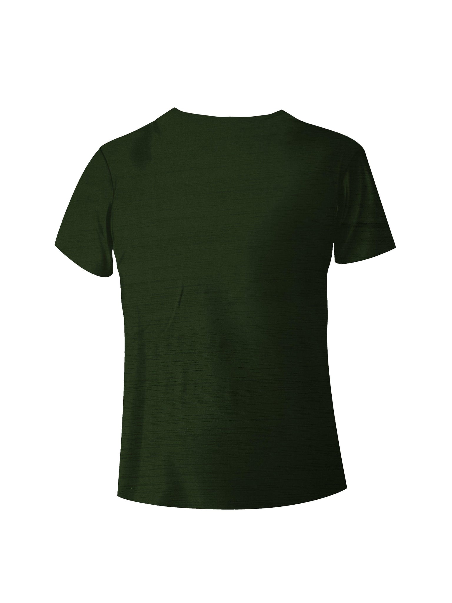 Aadhitri Men Solid Olive Green T-shirt - Aadhitri
