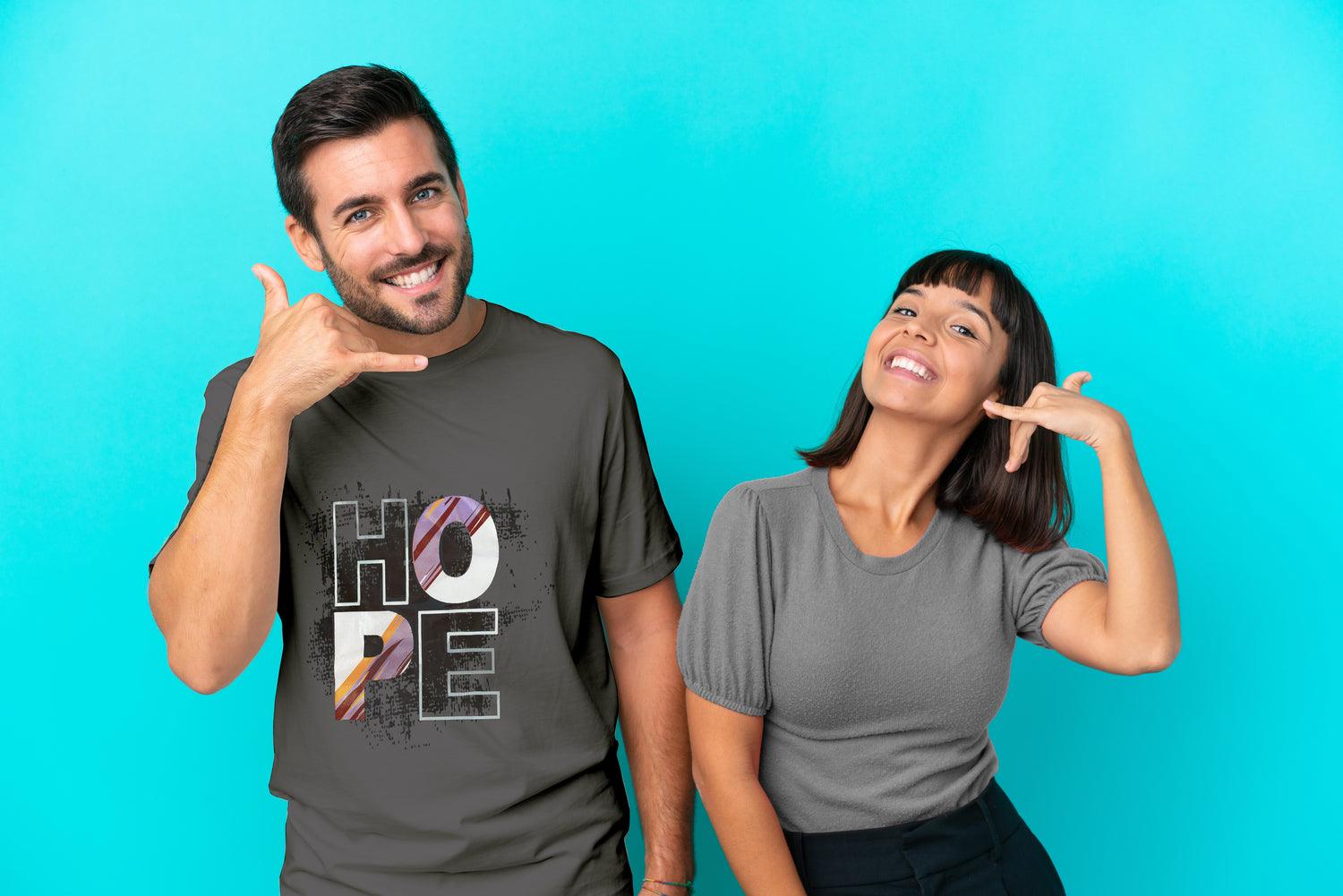 Gray Printed T-shirt For Men | Hope - Aadhitri