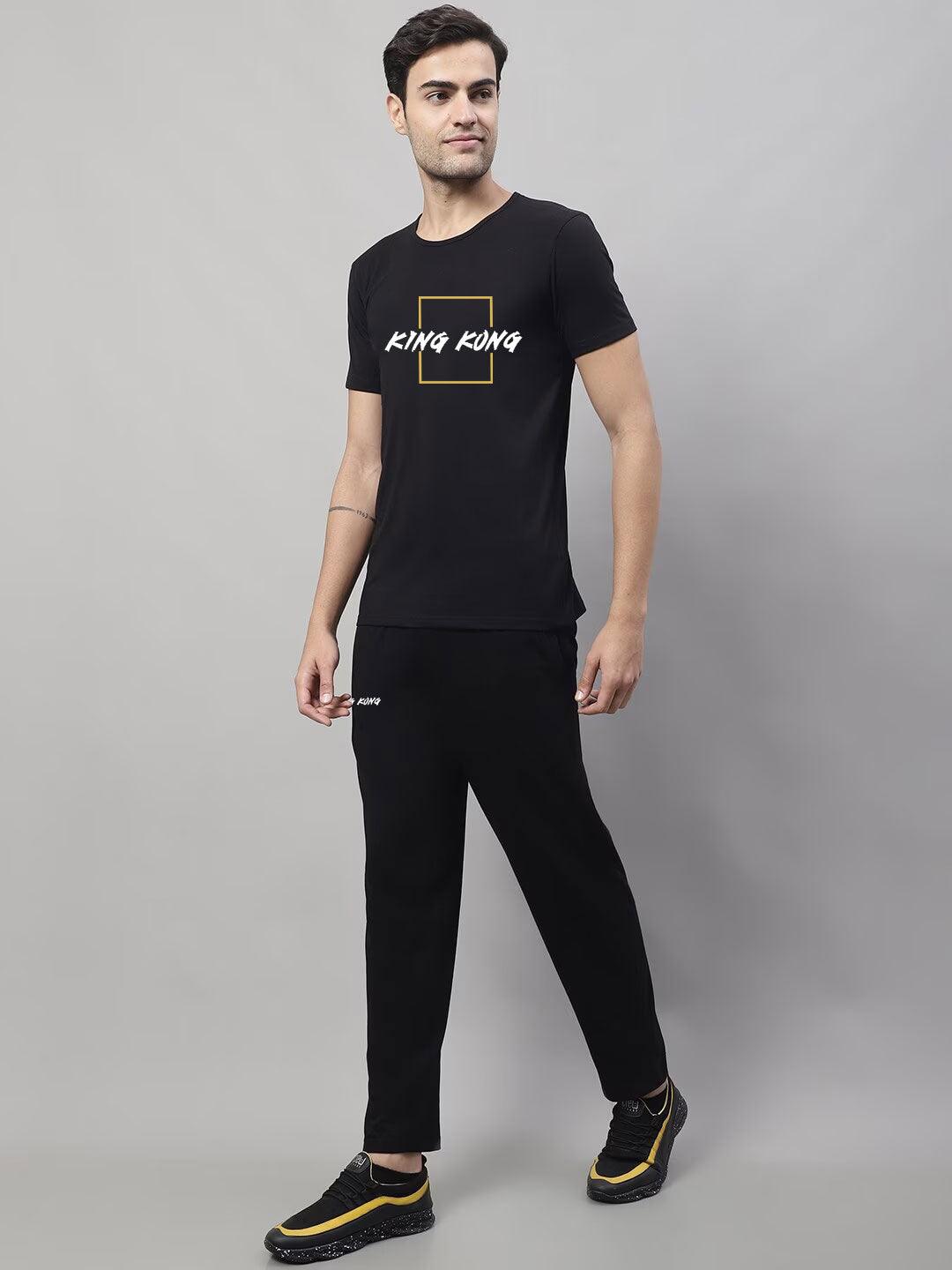 Mens Fitted Track Suits in Black Colour - Aadhitri