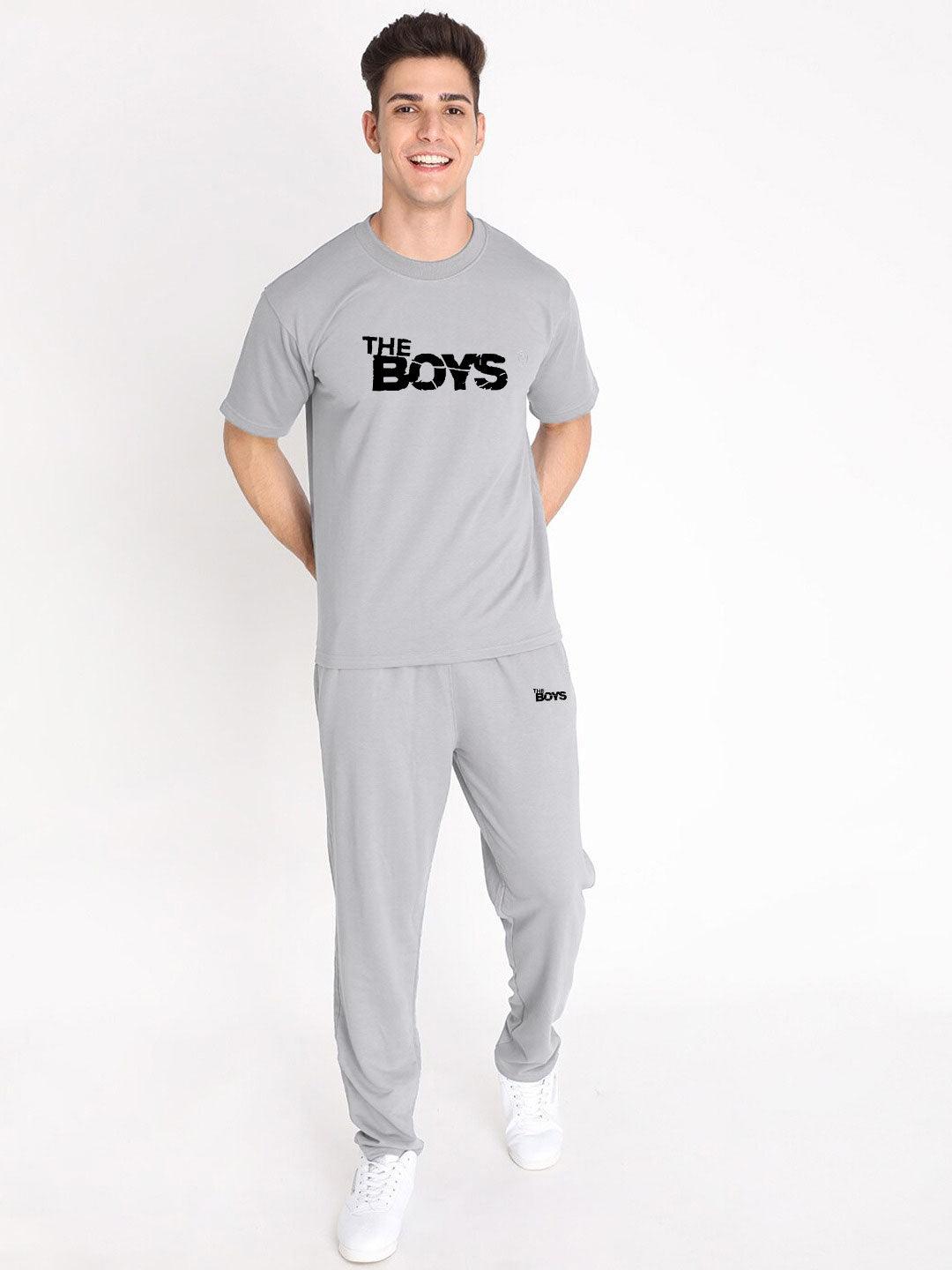 Mens Fitted Track Suits in Gray Colour - Aadhitri