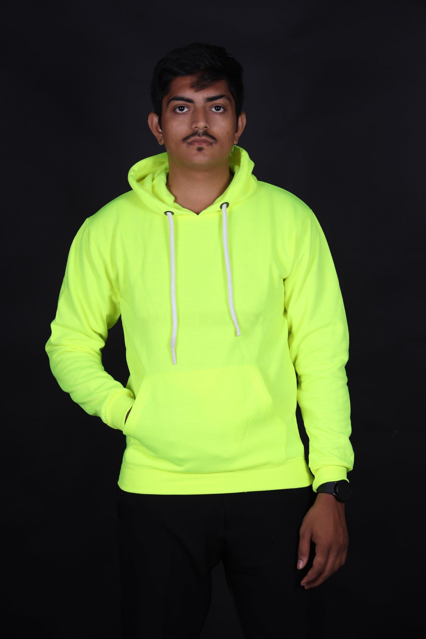 Nion Plain Color Trendy Hoodie - Aadhitri
